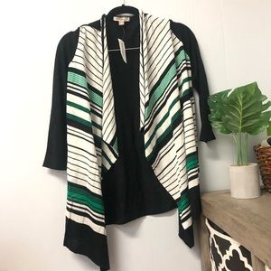 Dress barn ROZ & ALI flyaway Sweater cardigan Sz M